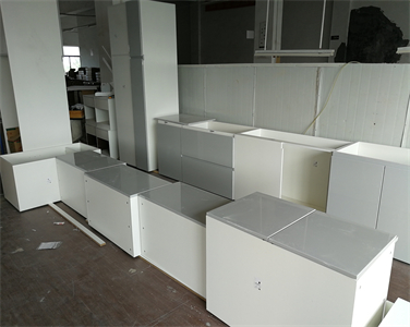Custom Large Storage Multifunctional PVC Kitchen Cabinet