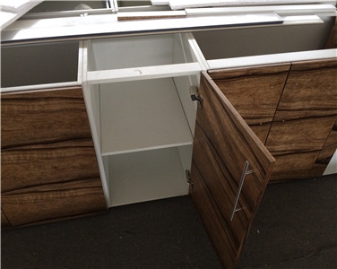 High End Minimalist Durable Wood Veneer Kitchen Cabinet