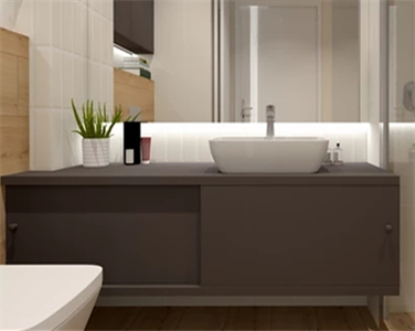 Contemporary Simple Durable Waterproof Bathroom Cabinet
