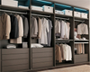 Modern Large Sized Durable Paint Walk-In Closet