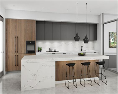 High Grade Modular Flat Melamine Kitchen Cabinet