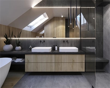 Luxurious Practical Waterproof Wooden Bathroom Cabinet