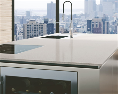 Contemporary High Quality Hygienic Gray Quartz Countertop