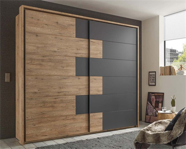 Bedroom High Grade Durable Wooden Sliding Door Wardrobe
