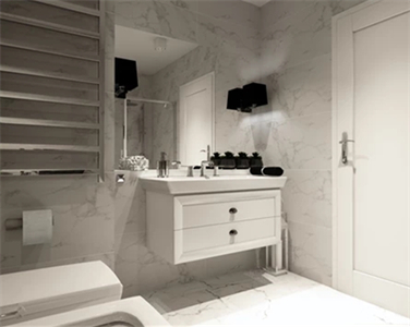 Simple Durable Cream White Drawer Bathroom Cabinet