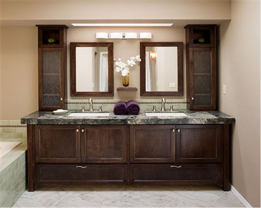 Traditional Large Storage Durable Wooden Bathroom Vanity